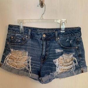 American Eagle High Rise Festival Shorts